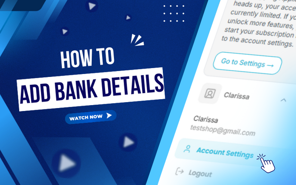 How to Add Bank Details